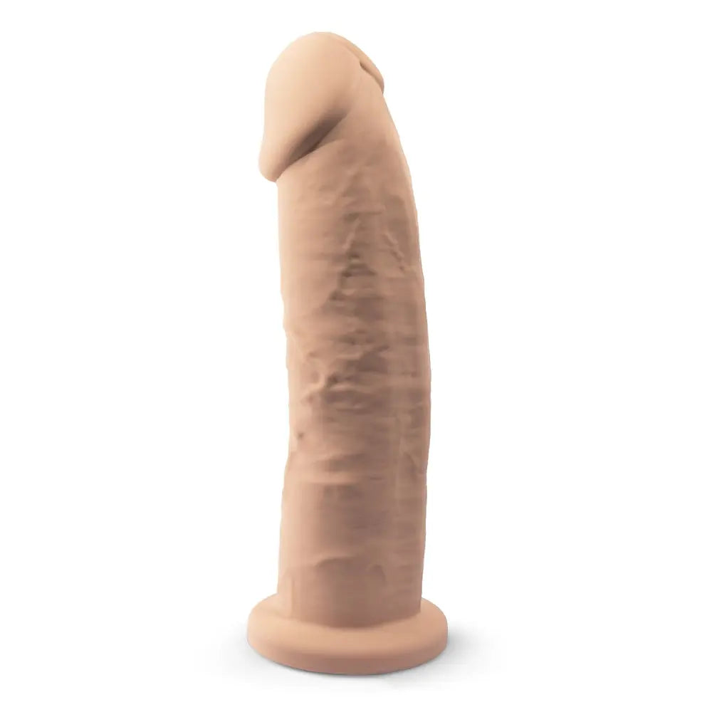 SilexD 9 inch Realistic Girthy Silicone Dual Density Dildo with Suction Cup