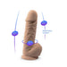 SilexD 8.5 inch Realistic Silicone Dual Density Girthy Dildo with Suction Cup with Balls SilexD