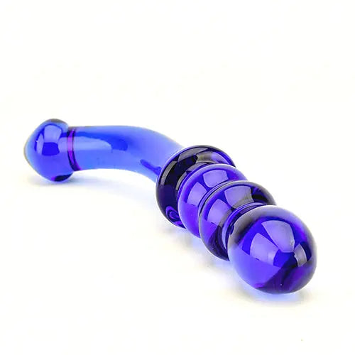 Spectrum Ribbed G-Spot Glass Dildo Spectrum