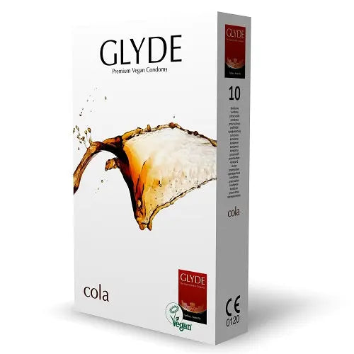 Glyde Ultra Cola Flavour Vegan Condoms 10 Pack Glyde Vegan Condoms