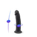 SilexD 6 inch Realistic Silicone Dual Density Dildo with Suction Cup Black SilexD