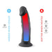 SilexD 7.5 inch Realistic Silicone Dual Density Dildo with Suction Cup Black SilexD