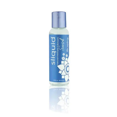 Sliquid Naturals Swirl Flavoured Lubricants-Blue Raspberry 59ml Sliquid