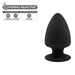 SilexD Dual Density Small Silicone Butt Plug 3.5 inches SilexD