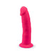 SilexD 7.5 inch Realistic Silicone Dual Density Dildo with Suction Cup Pink