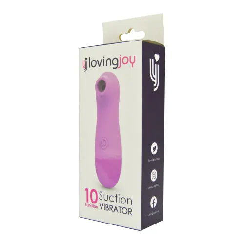 Loving Joy 10 Function Clitoral Suction Vibrator Pink Loving Joy