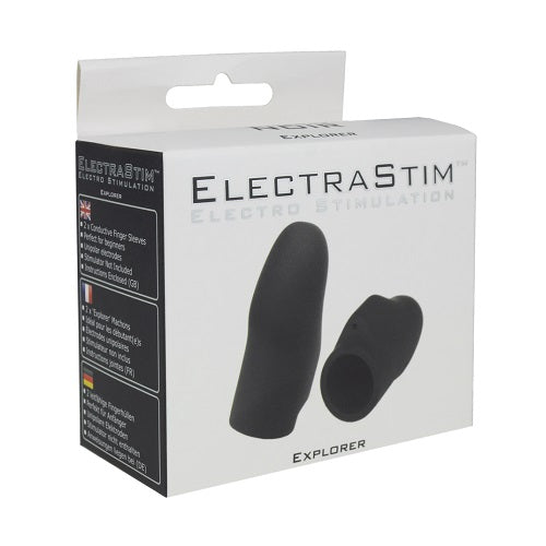 Electrastim Noir Explorer Silicone Finger Sleeves Electrastim