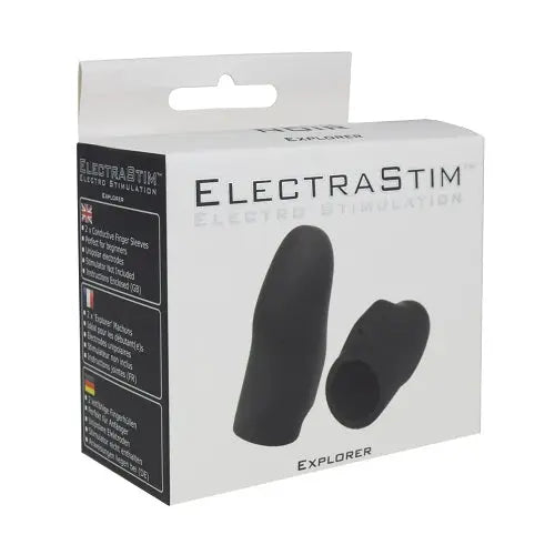 Electrastim Noir Explorer Silicone Finger Sleeves Electrastim