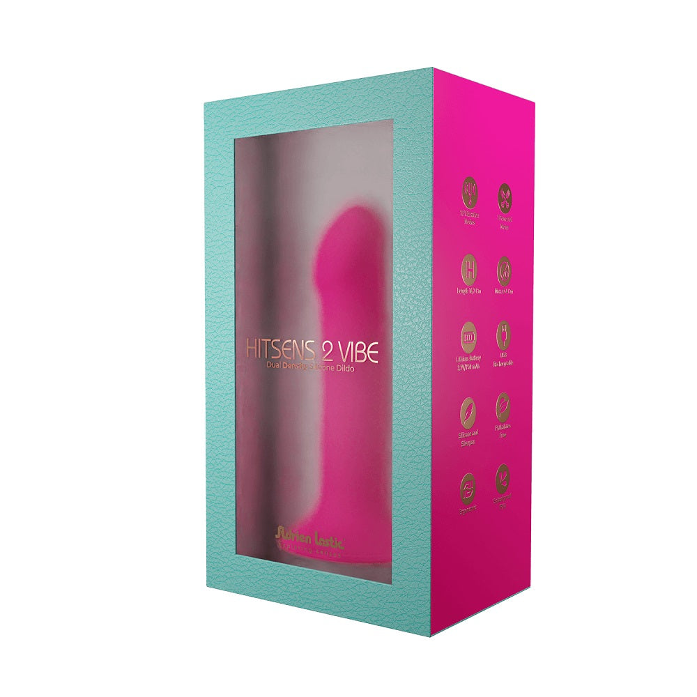 Adrien Lastic Dual Density Cushioned Core Vibrating Suction Cup Silicone Dildo 6.5 Inch Adrien Lastic