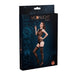 Moonlight Patterned Black Mesh Body with Stockings One Size Moonlight Lingerie