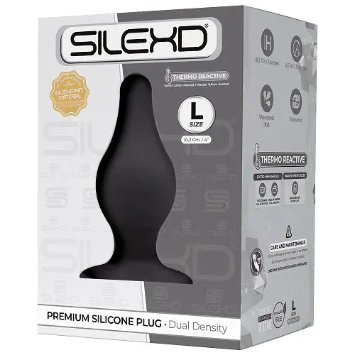 SilexD Dual Density Tapered Silicone Butt Plug Large Silexd
