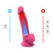 SilexD 7 inch Glow in the Dark Realistic Silicone Dual Density Dildo with Suction Cup and Balls Pink SilexD