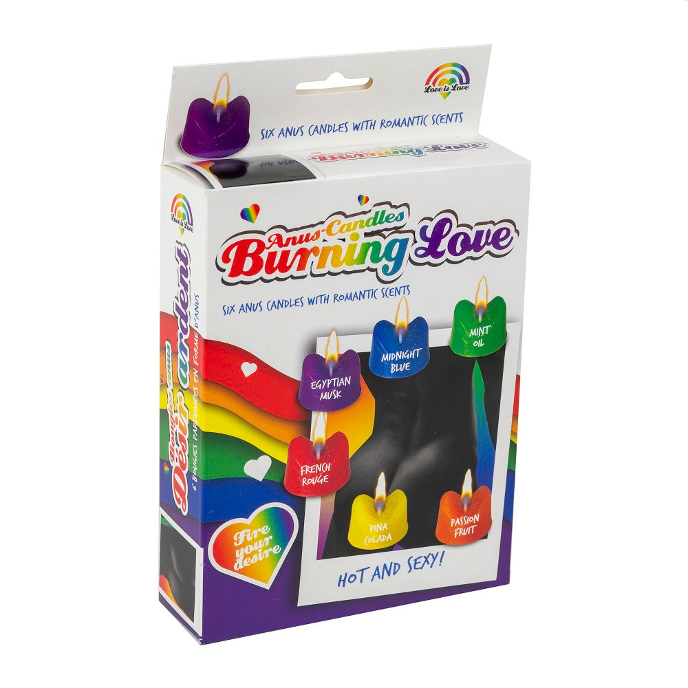 Rainbow Burning Love Anus Candles Spencer & Fleetwood Ltd