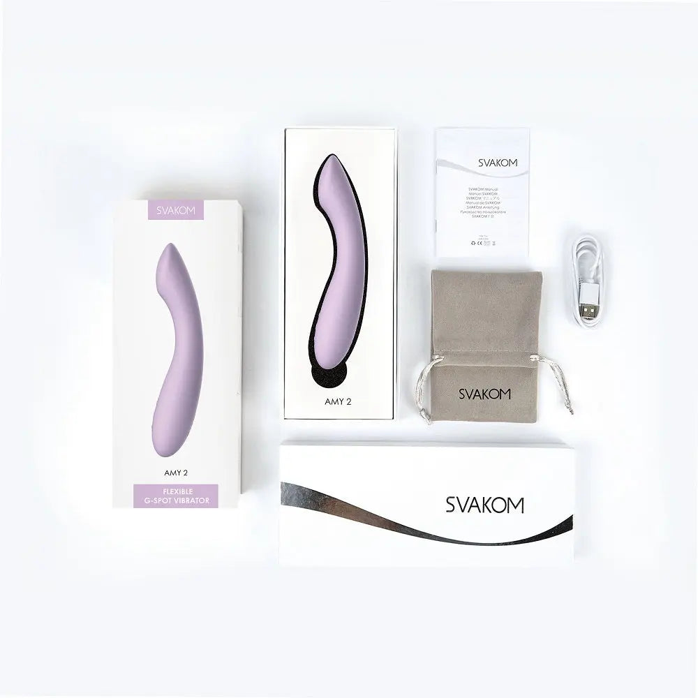 Svakom Amy 2 G-Spot and Clitoral Vibrator Lilac Svakom