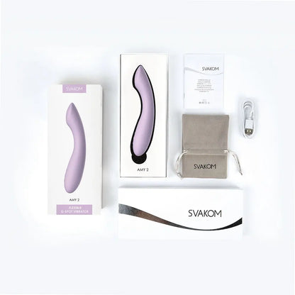 Svakom Amy 2 G-Spot and Clitoral Vibrator Lilac Svakom
