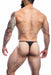 C4M L4CE G-String Black Small/Medium Cut 4 Men