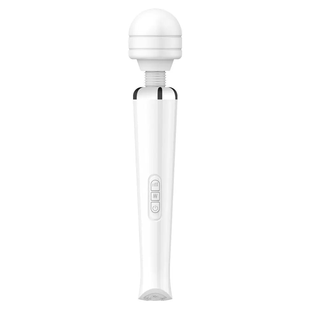 Loving Joy Rechargeable Magic Wand Vibrator White - The Beauty Store