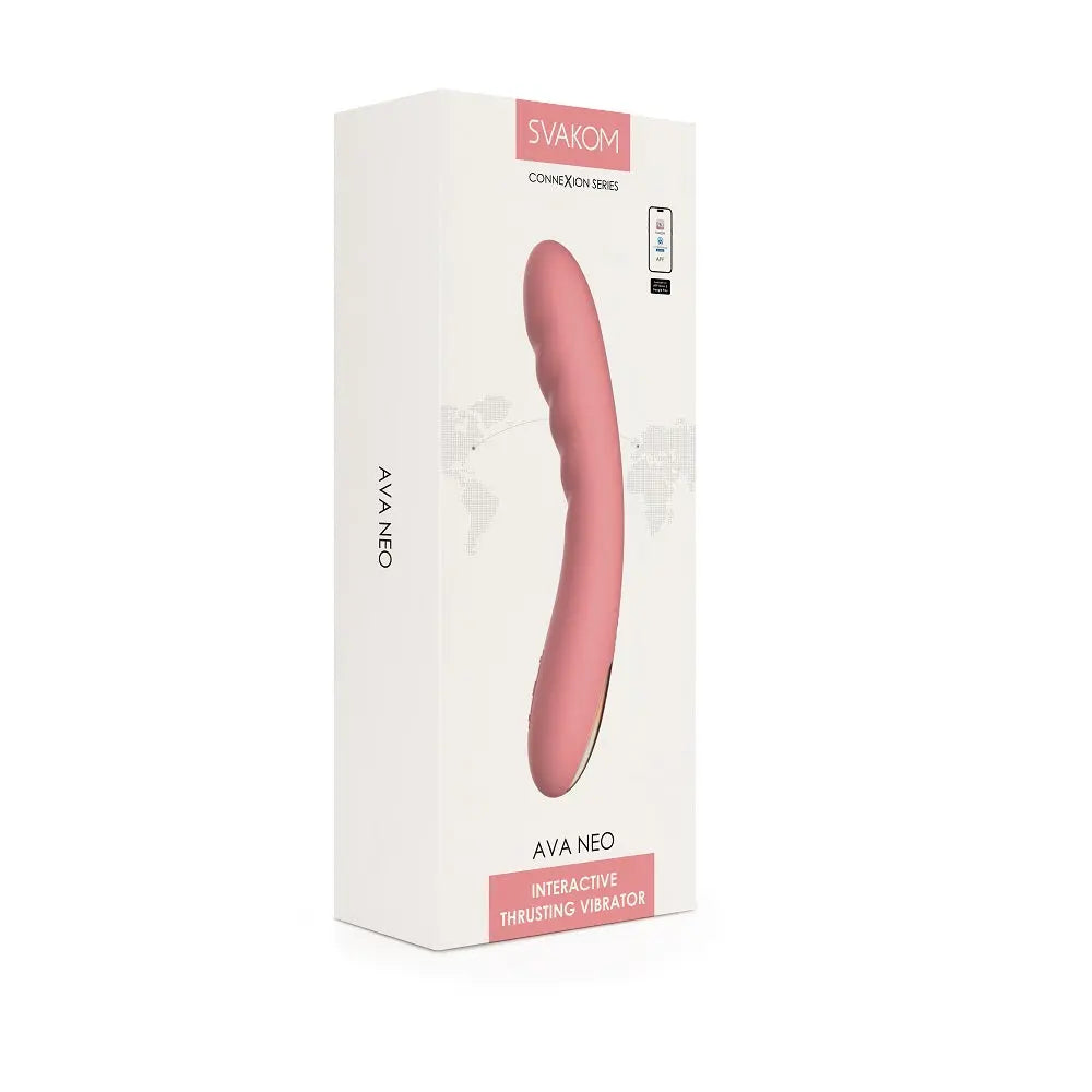 Svakom Ava Neo Interactive Thrusting Vibrator Pink Svakom