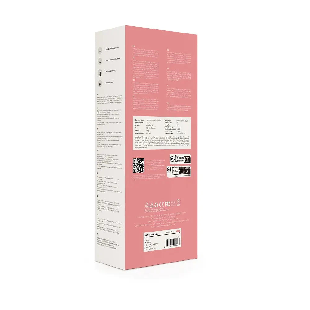 Svakom Ava Neo Interactive Thrusting Vibrator Pink Svakom