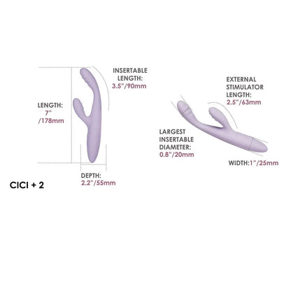 Svakom Cici+ 2 App Controlled Slim Rabbit Vibrator Svakom