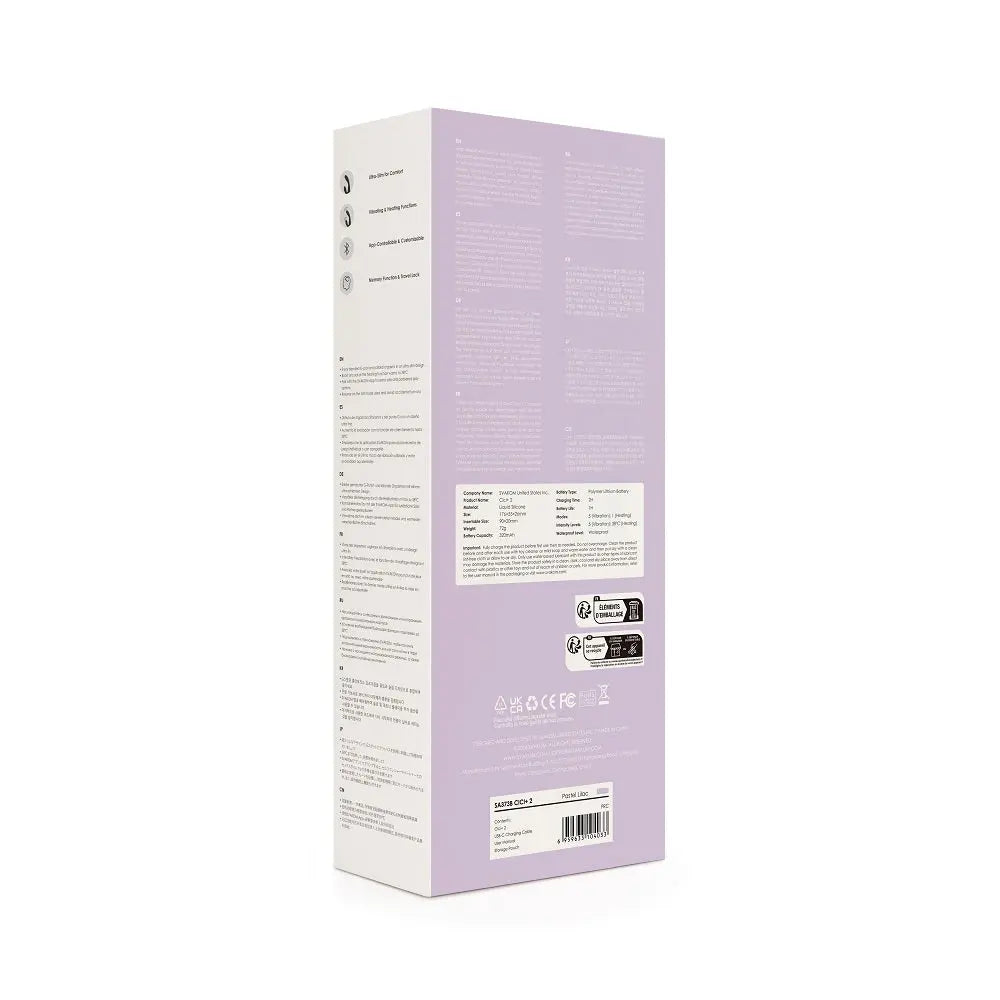 Svakom Cici+ 2 App Controlled Slim Rabbit Vibrator Svakom