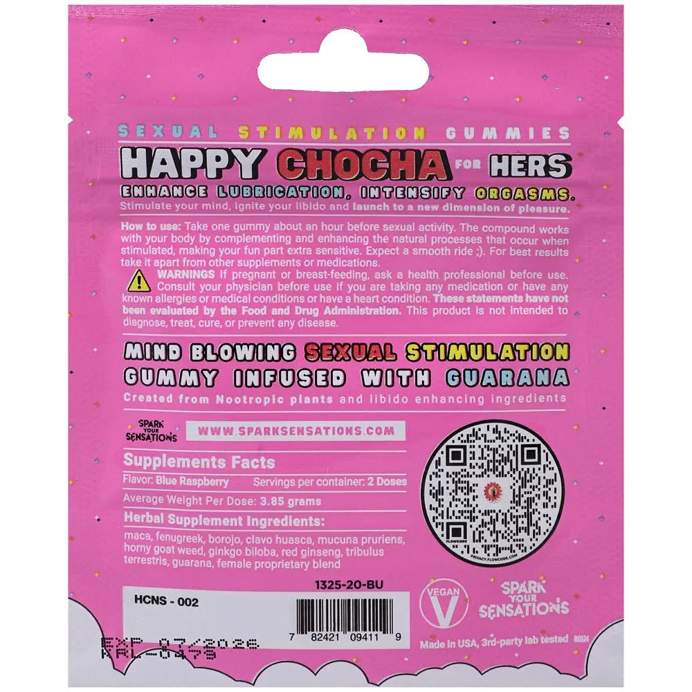 Happy Chocha (Hers) Sexual Stimulation Gummies (2 pack) Doc Johnson