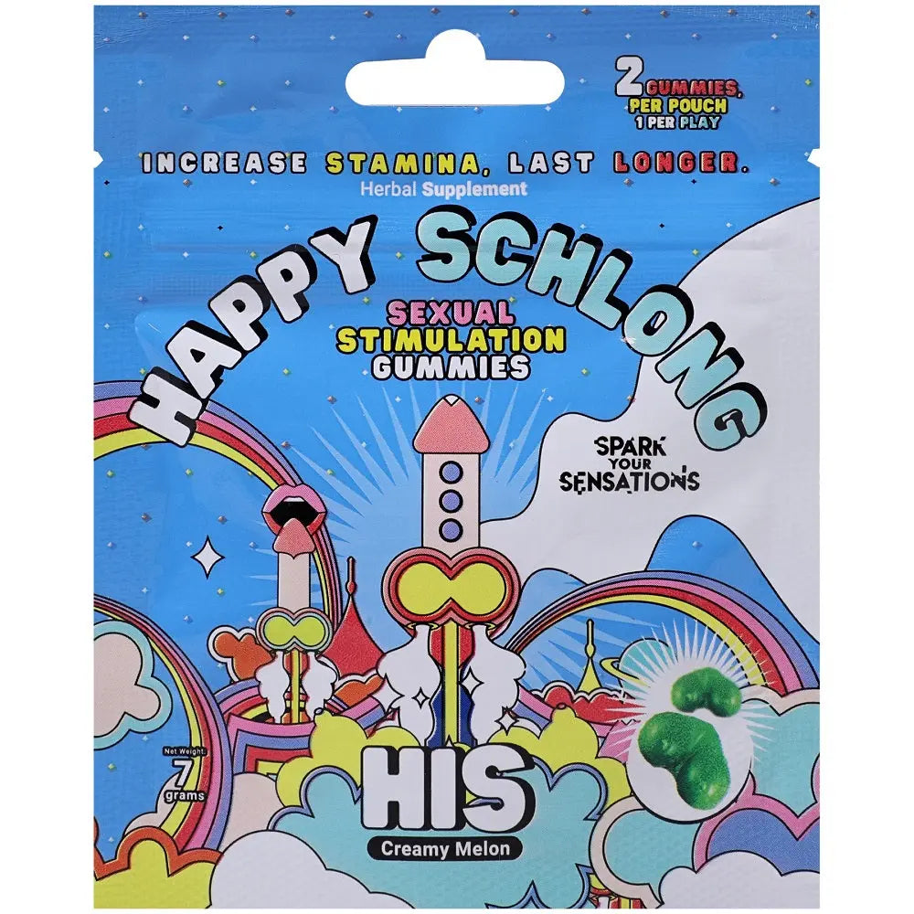 Happy Schlong (His) Sexual Stimulation Gummies (2 pack) Doc Johnson
