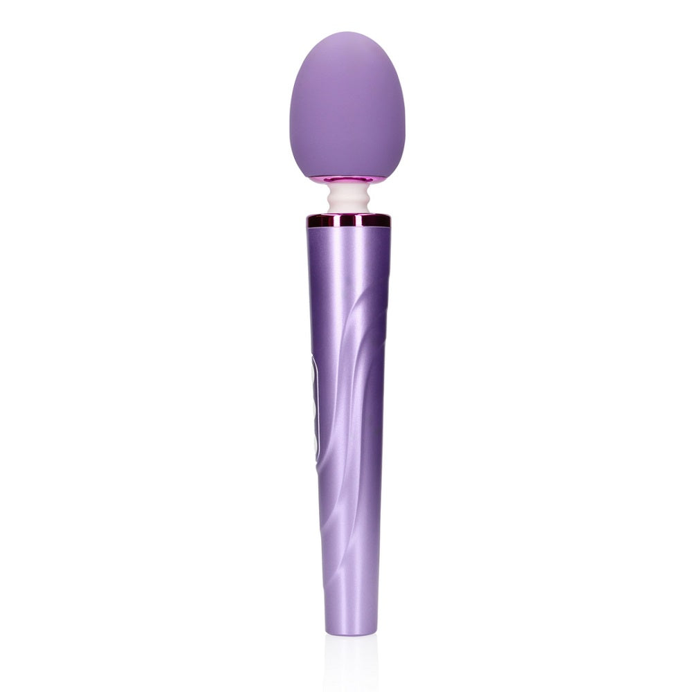 Rechargeable Wand Vibrator Metallic Purple Shots Toys