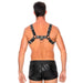 Bulldog Leather Chest Harness - L/XL Shots Toys