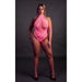 Halter Tie Neck Bodysuit Neon Pink Plus Size Shots Toys