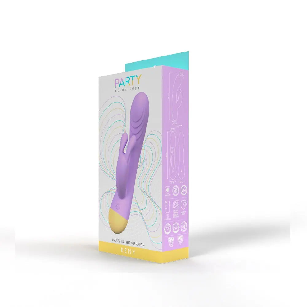 Party Color KENY Rabbit Vibrator Purple Party Color Toys