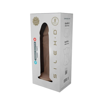 SilexD 8 inch Realistic Liquid Silicone Dildo with Suction Cup SilexD