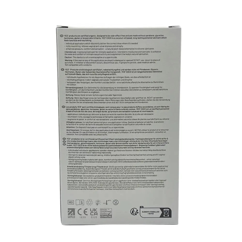 YES Coco Oil-Based Lubricant-6x5ml YES