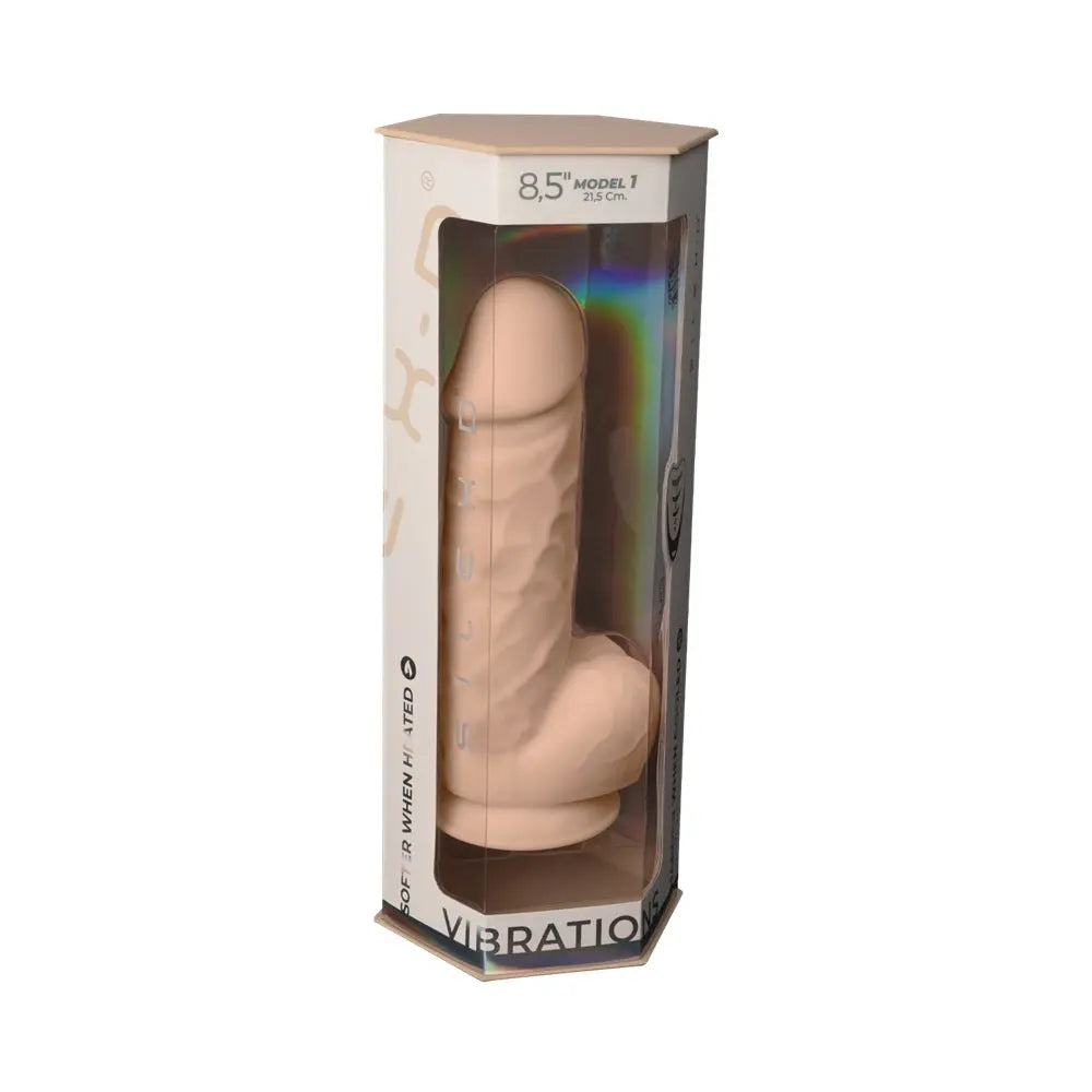 SilexD 8.5 inch Remote Controlled Vibrating Girthy Silicone Dildo SilexD