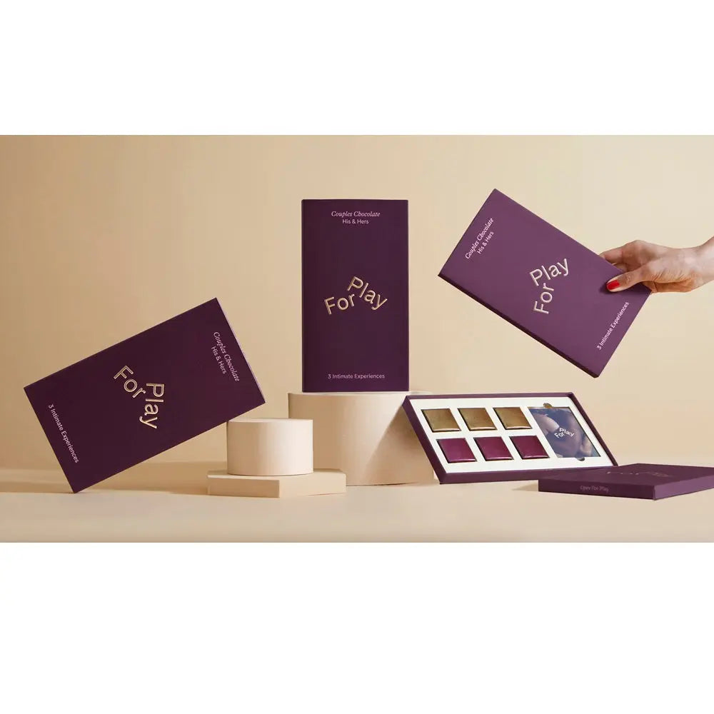 For Play His and Hers Couples Chocolate Dark For Play Chocolates