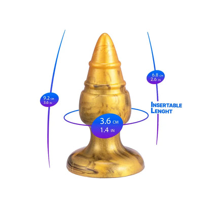 SilexD Fantasy Collection Goldy Butt Plug Medium Silexd