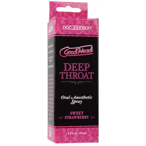 Doc Johnson Good Head Deep Throat Spray Sweet Strawberry Doc Johnson