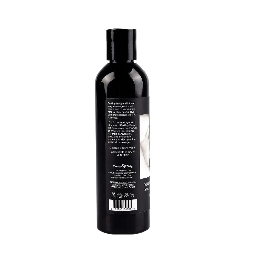 Earthly Body Edible Massage Oil - Vanilla Earthly Body