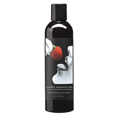 Earthly Body Edible Massage Oil - Strawberry Earthly Body