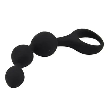 Loving Joy Triple Ripple Anal Beads-Black Loving Joy