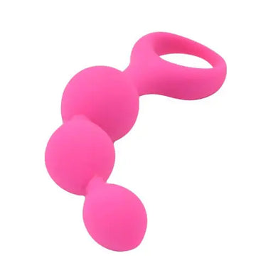 Loving Joy Triple Ripple Anal Beads-Pink Loving Joy