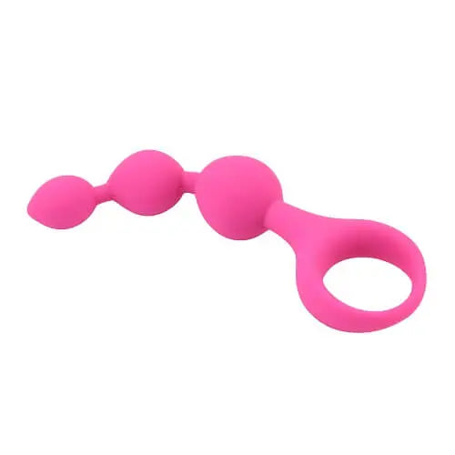 Loving Joy Triple Ripple Anal Beads-Pink Loving Joy