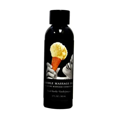 Earthly Body Edible Massage Oil 2oz - Strawberry Earthly Body