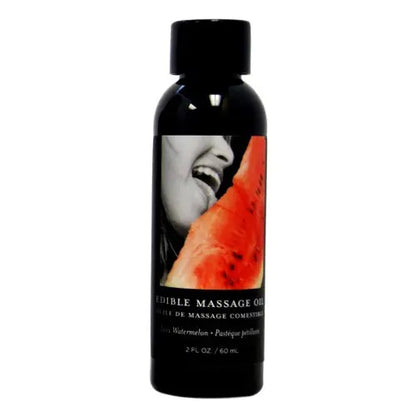 Earthly Body Edible Massage Oil 2oz - Strawberry Earthly Body