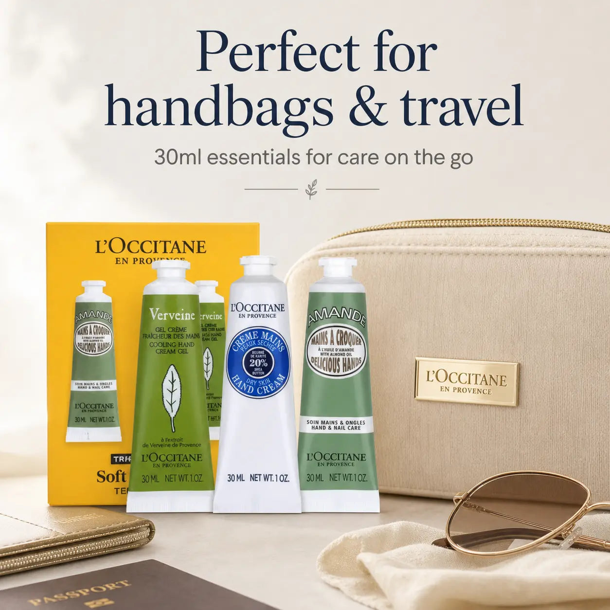L'Occitane Soft Hands Trio 3 x 30ml -  Shea Butter + Almond + Verbena L'Occitane