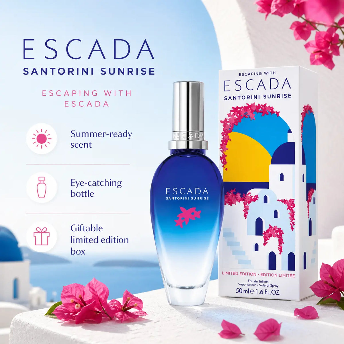 Escada Santorini Sunrise Eau de Toilette Spray 50ml Escada