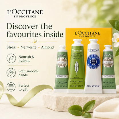 L'Occitane Soft Hands Trio 3 x 30ml -  Shea Butter + Almond + Verbena L'Occitane
