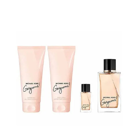 Michael Kors Gorgeous Gift Set EDP 100ml +  B/Lotion 100ml + S/Gel 100ml + EDP 5ml Michael Kors