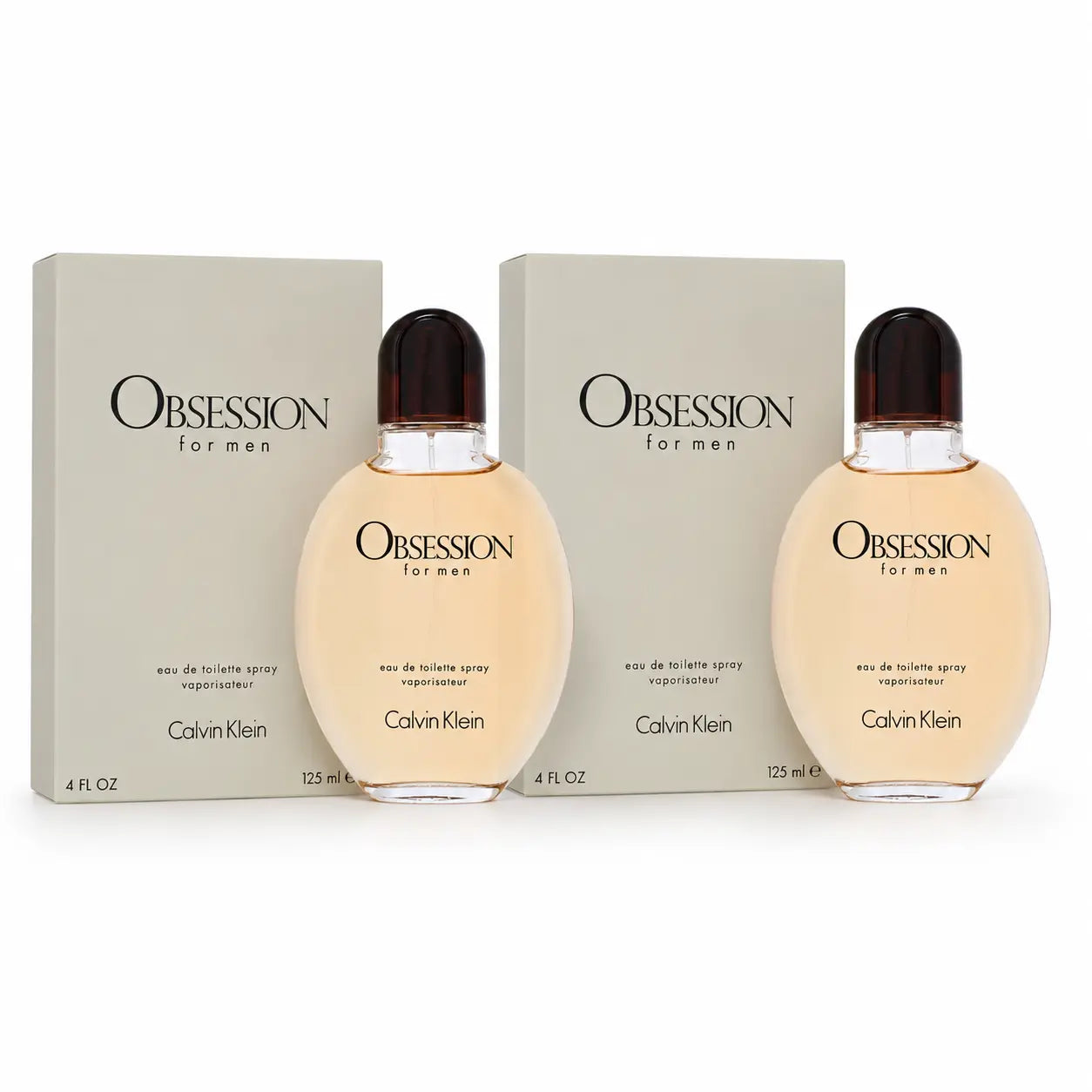 Calvin Klein Obsession for Men Eau de Toilette Spray 125ml Pack of 2 Calvin Klein