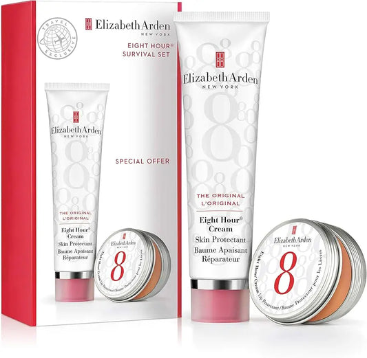 Elizabeth Arden Eight Hour Cream Survival Set Skin Protectant 50ml + Lip Balm 13ml